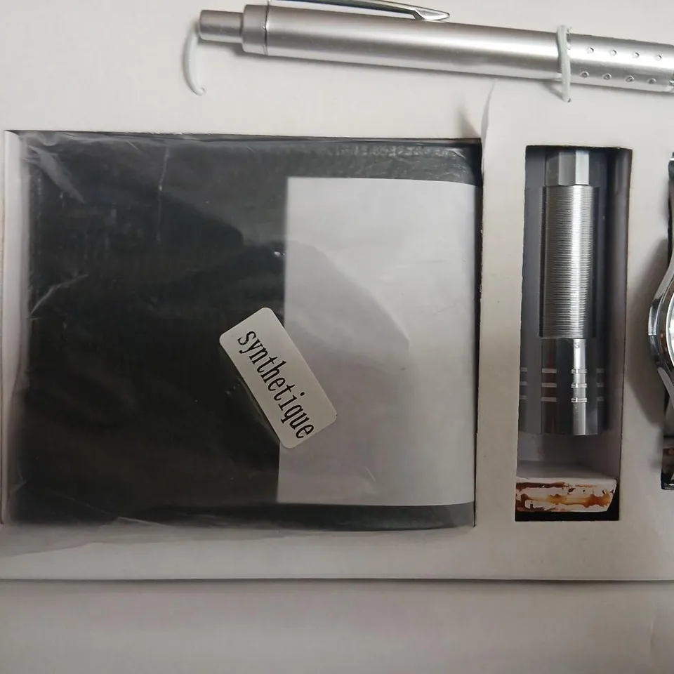 CHTIME STAINLESS STEEL CHRONOGRAPH WATCH WITH MESH BRACELET – BOXED