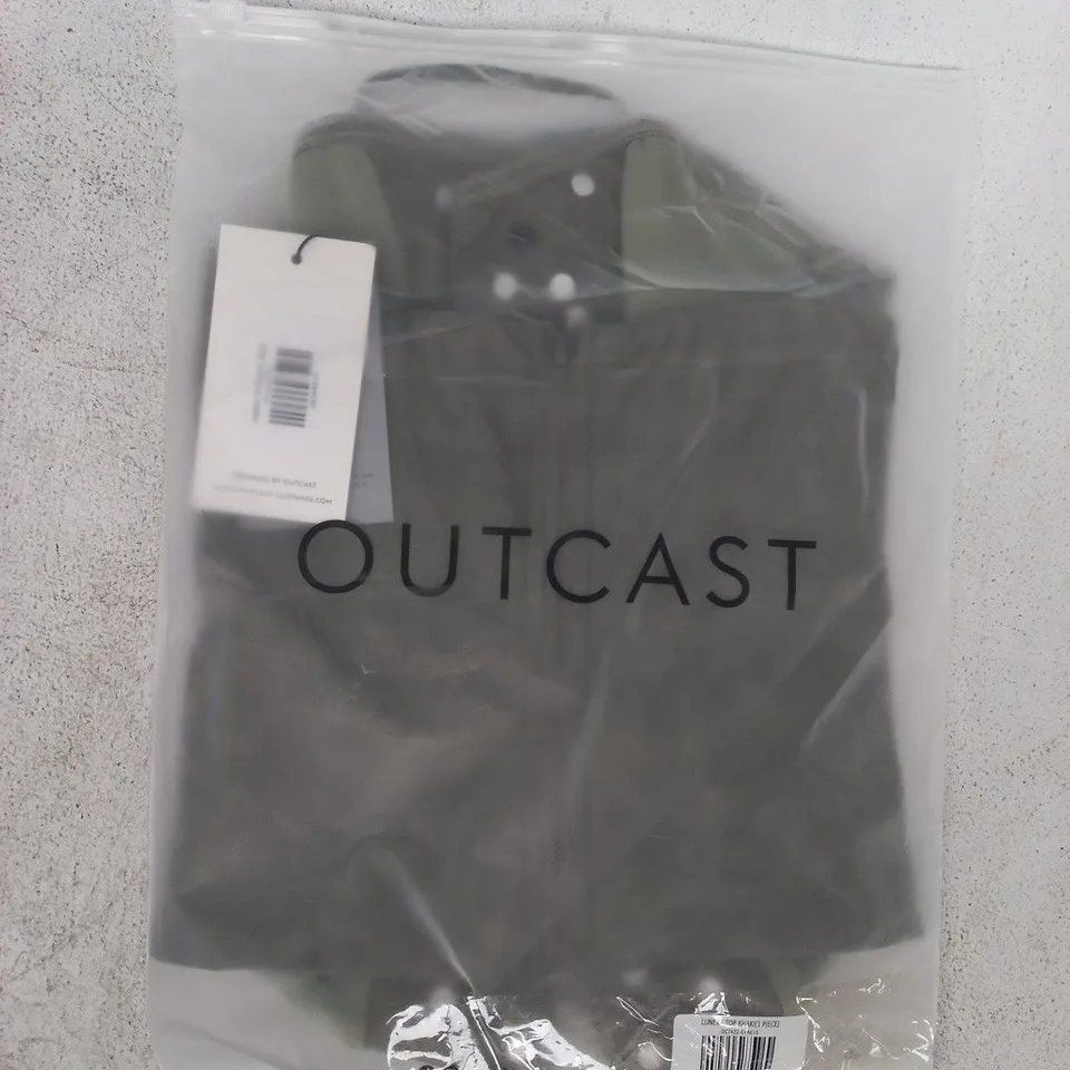 BAGGED OUTCAST LUNEXA TOP IN KHAKI SIZE SMALL