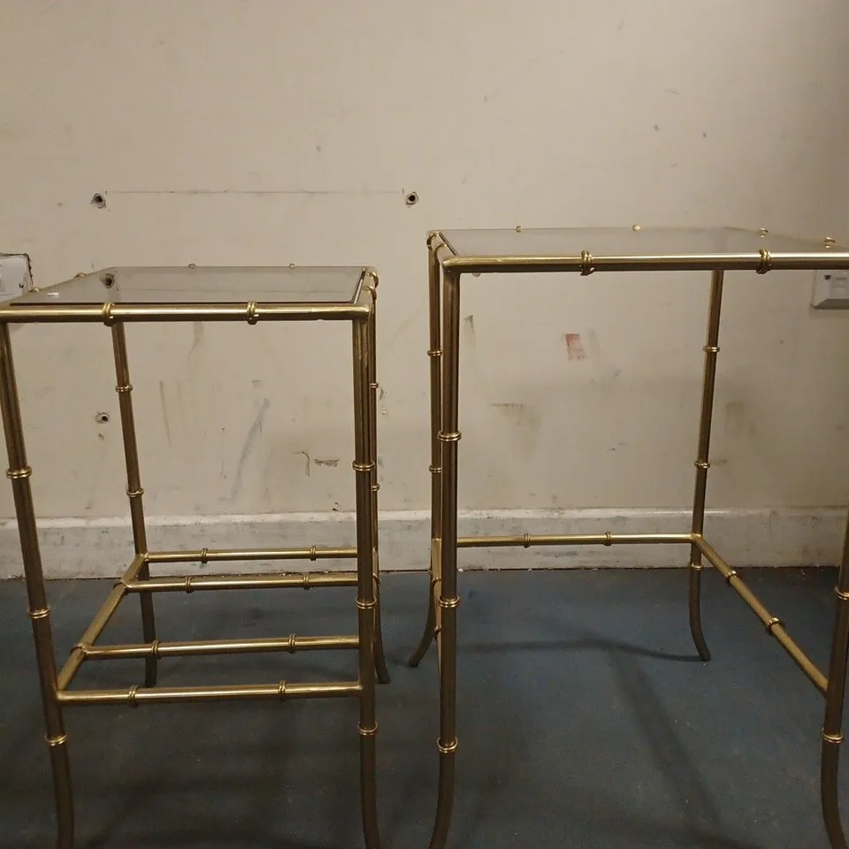 MY HOME STORIES BAMBOO NESTING SIDE TABLE