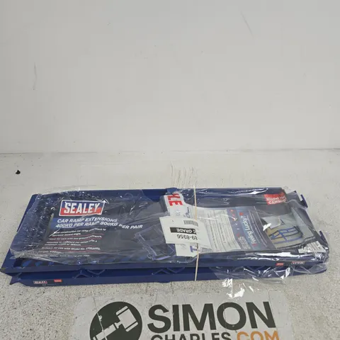 SEALEY CAR2001 CAR RAMP EXTENSIONS – 400KG EACH, 800KG PER PAIR (BLUE)