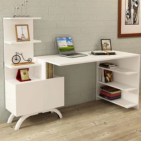 BOXED OLIVIA COMPUTER STUDY DESK - WHITE (1 BOX)