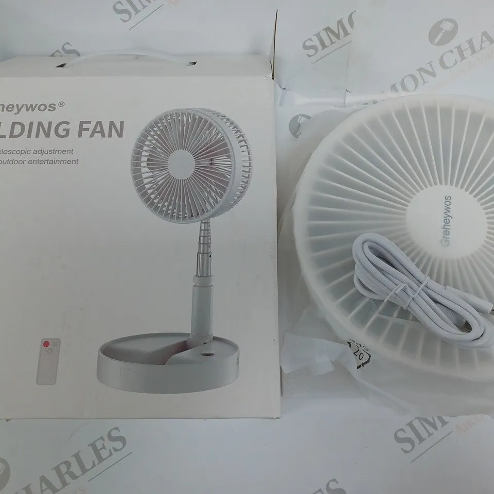 BOXED GREHEYWOS FOLDING FAN
