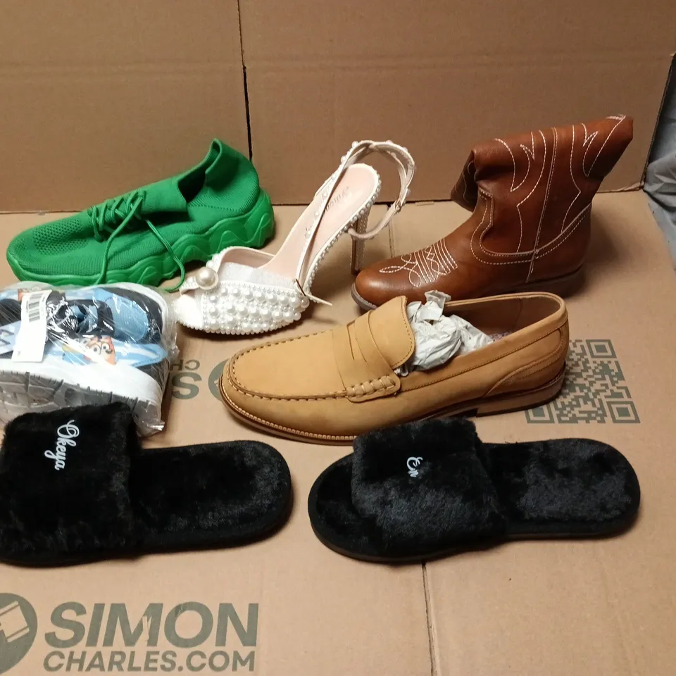 LOT OF APPROXIMATELY 20 ASSORTED PAIRS OF SHOES AND TRAINERS IN VARIOUS SIZES