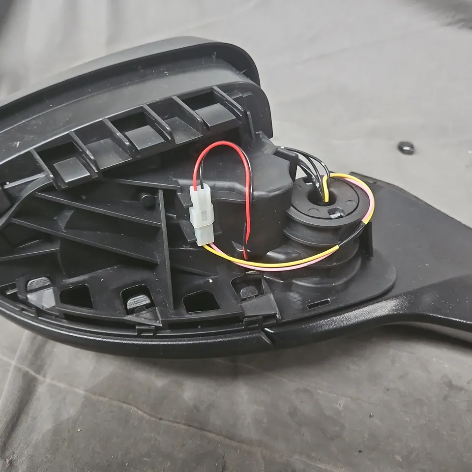 CAR WING MIRROR ASSEMBLY - BLACK, WITH WIRING HARNESS