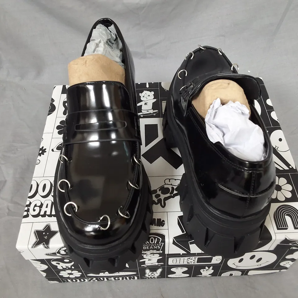KOI GENSAI CYBER PUNK LOAFERS, BLACK - SIZE 5