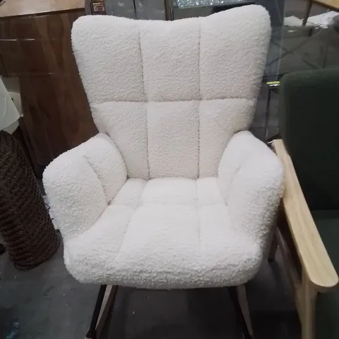 SINGLE ROCKING CHAIR WHITE 