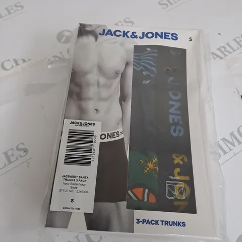 JACK & JONES 3 PACK TRUNKS SIZE S