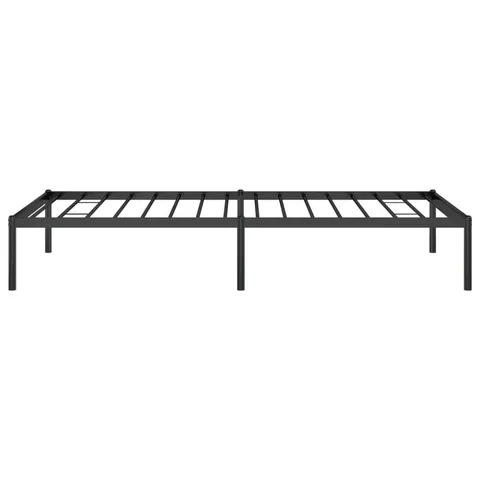 BOXED METAL BED FRAME 90×190CM - BLACK