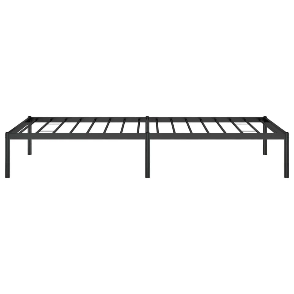 BOXED METAL BED FRAME 90×190CM - BLACK