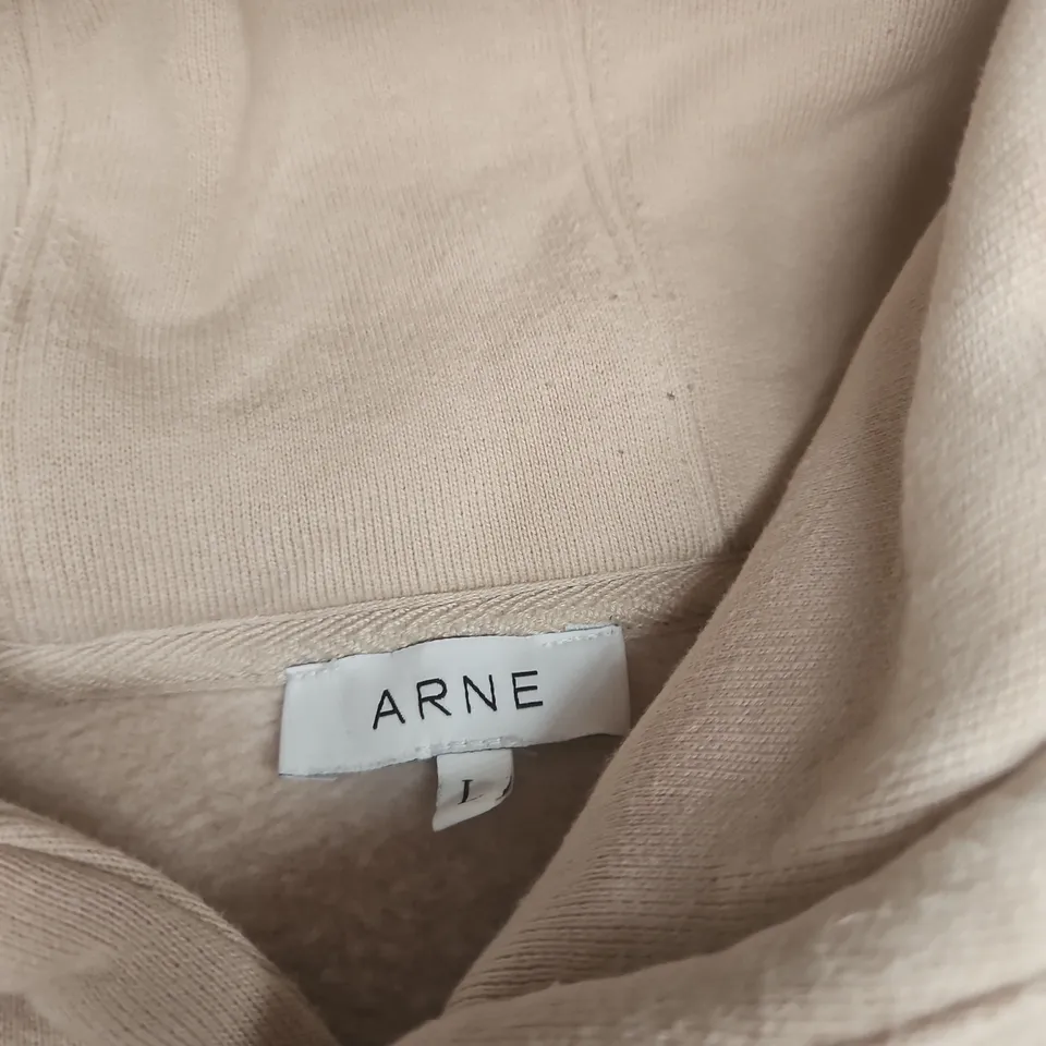 ARNE BEIGE HOODIE, SIZE L