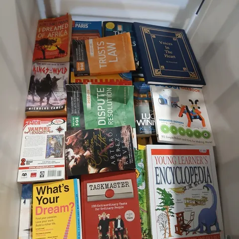 LARGE QUANTITY OF ASSORTED FICTION AND NON FICTION BOOKS