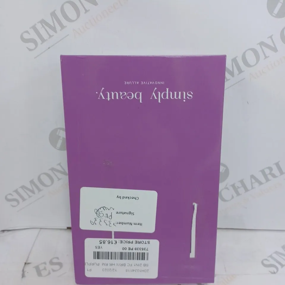 BOXED BEAUTY 2 IN 1 SUPER SMOOTH FACE & BROWS HAIR REMOVER, PURPLE