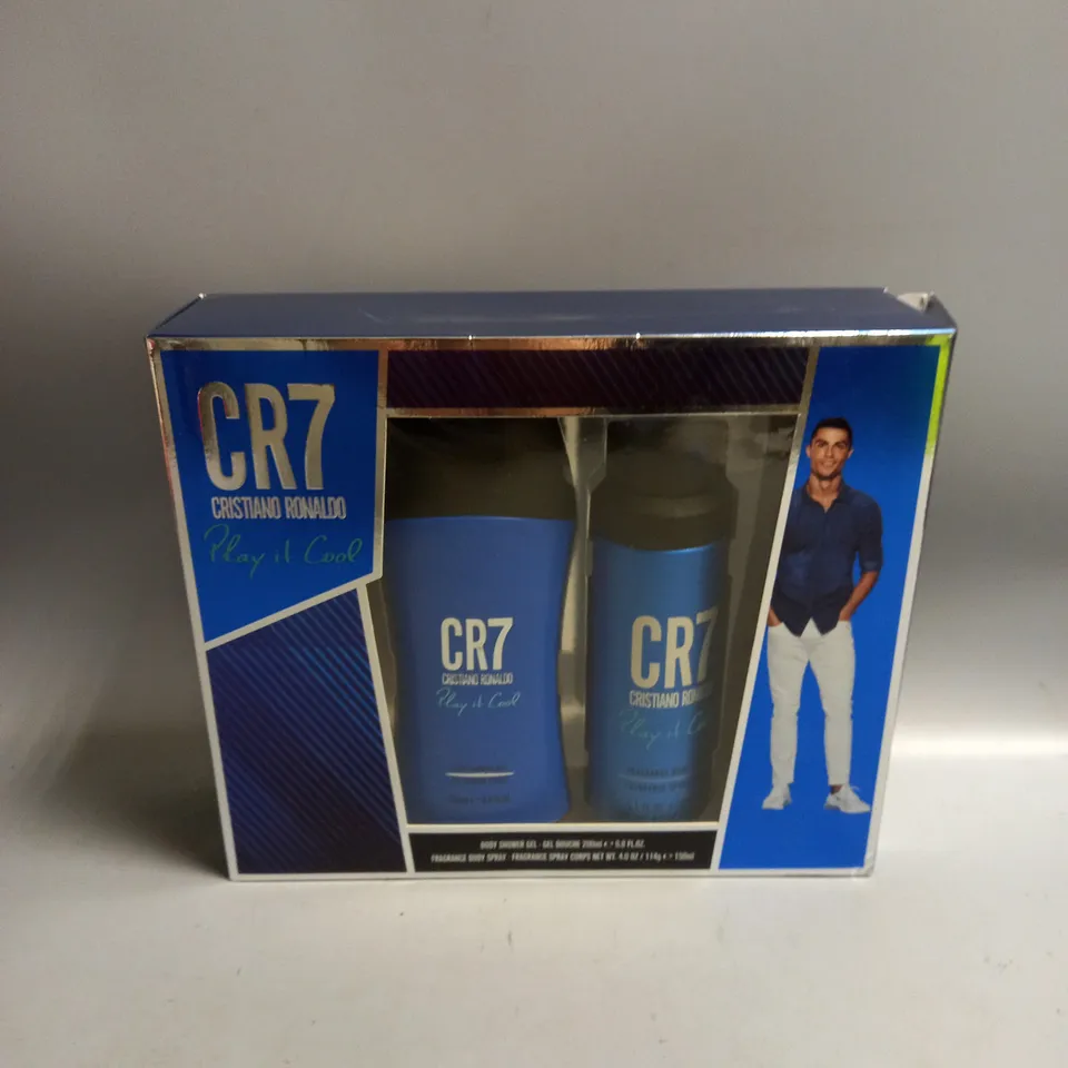 BOXED CR7 CRISTIANO RONALDO SHOWER GEL 200ML AND BODY SPRAY 150ML GIFT SET
