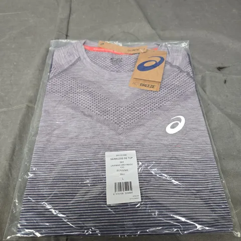 MENS RUNNING SEAMLESS T-SHIRT - GREY SIZE L