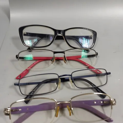 BOX OF APPROXIMATELY 10 ASSORTED PAIRS OF GLASSES TO INCLUDE SPECSAVERS, FACEPAINT OPTICIANS. LIEWOOD ETC