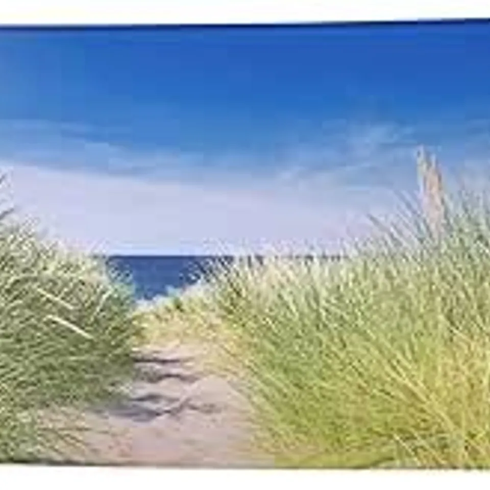 BOXED GARDEN PLEASURE SIDE AWNING MOTIF NORTH SEA COAST, 160X300CM AWNING SIDE BALCONY PRIVACY SCREEN - GREY (1 BOX)