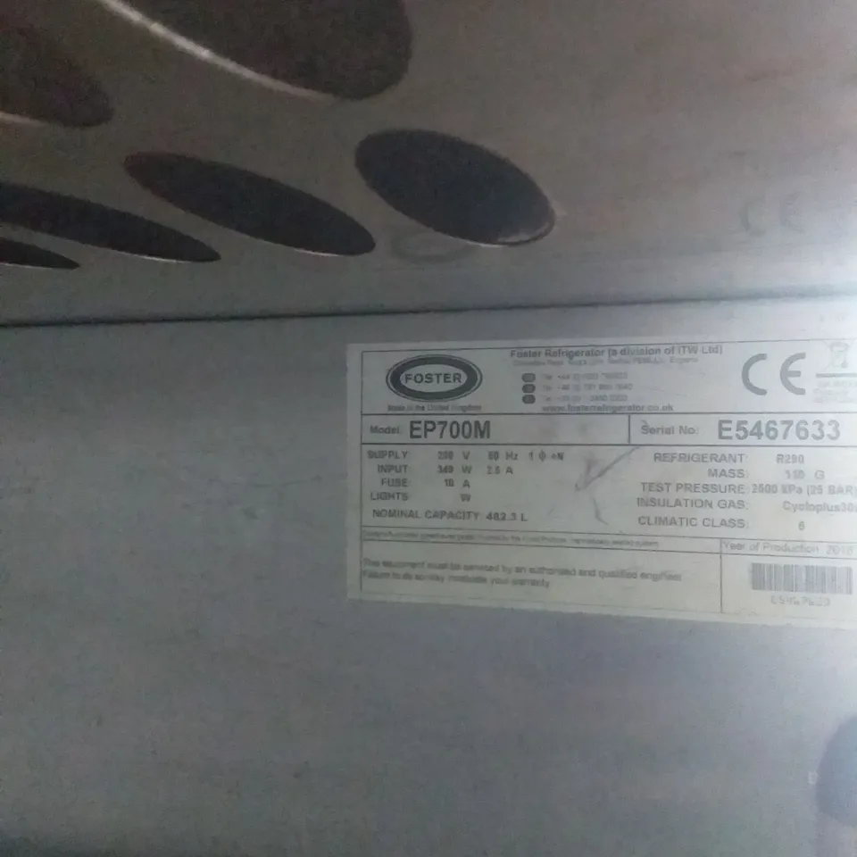 FOSTER ECO PRO G2 FRIDGE 