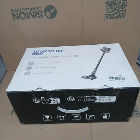 VAKYOU VC002 CORDLESS VACUUM CLEANER BOXED
