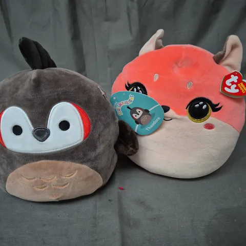 LOT OF 2 PLUSHIES INCLUDES TY SQUISHY BEANIE AND SQUISHMALLOWS