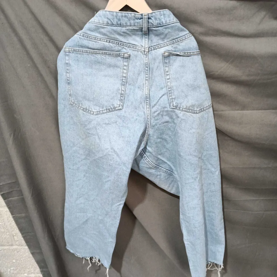 UK 16 MANGO DENIM JEANS(MNG) - WOMEN'S, LIGHT WASH (EU 46, US 14)