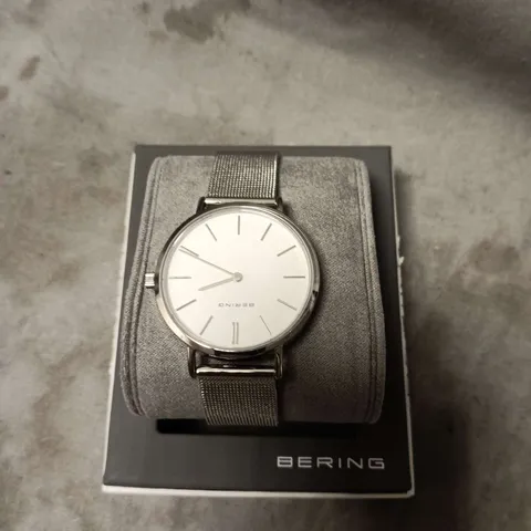 BERING STAINLESS STEEL MESH WATCH 