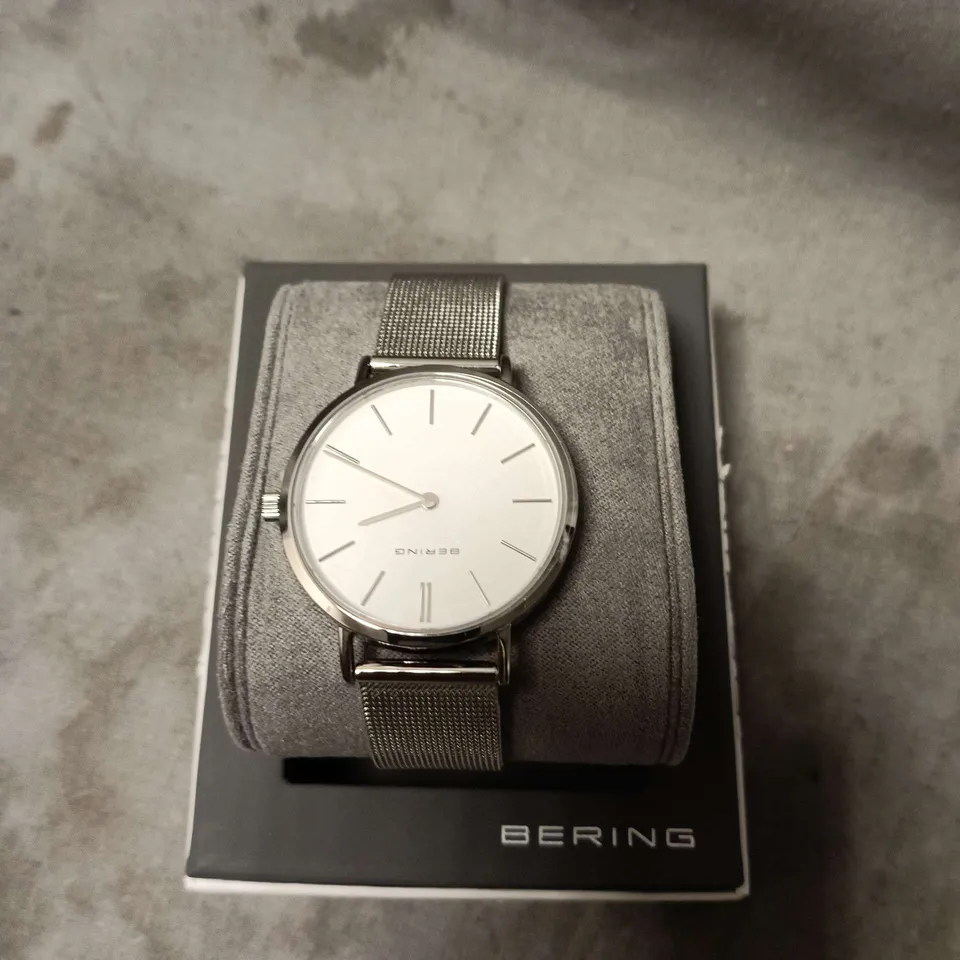 BERING STAINLESS STEEL MESH WATCH 