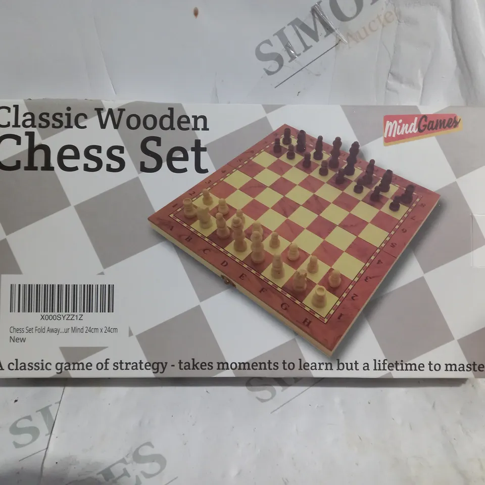 BOXED MINDGAMES CLASSIC WOODEN CHESS SET
