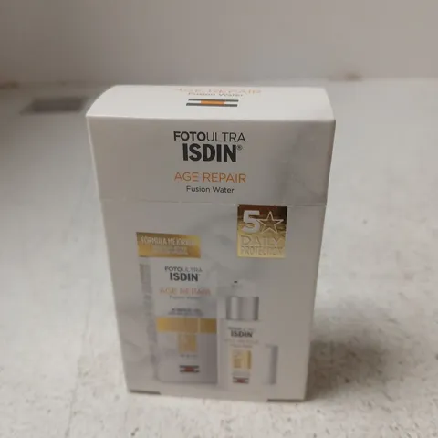 box of approximately 24 x ISDIN FOTOULTRA AGE REPAIR FUSION WATER β FACIAL SKINCARE, BOXED