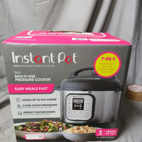 INSTANT POT DUO 3L MULTI-USE PRESSURE COOKER – BOXED