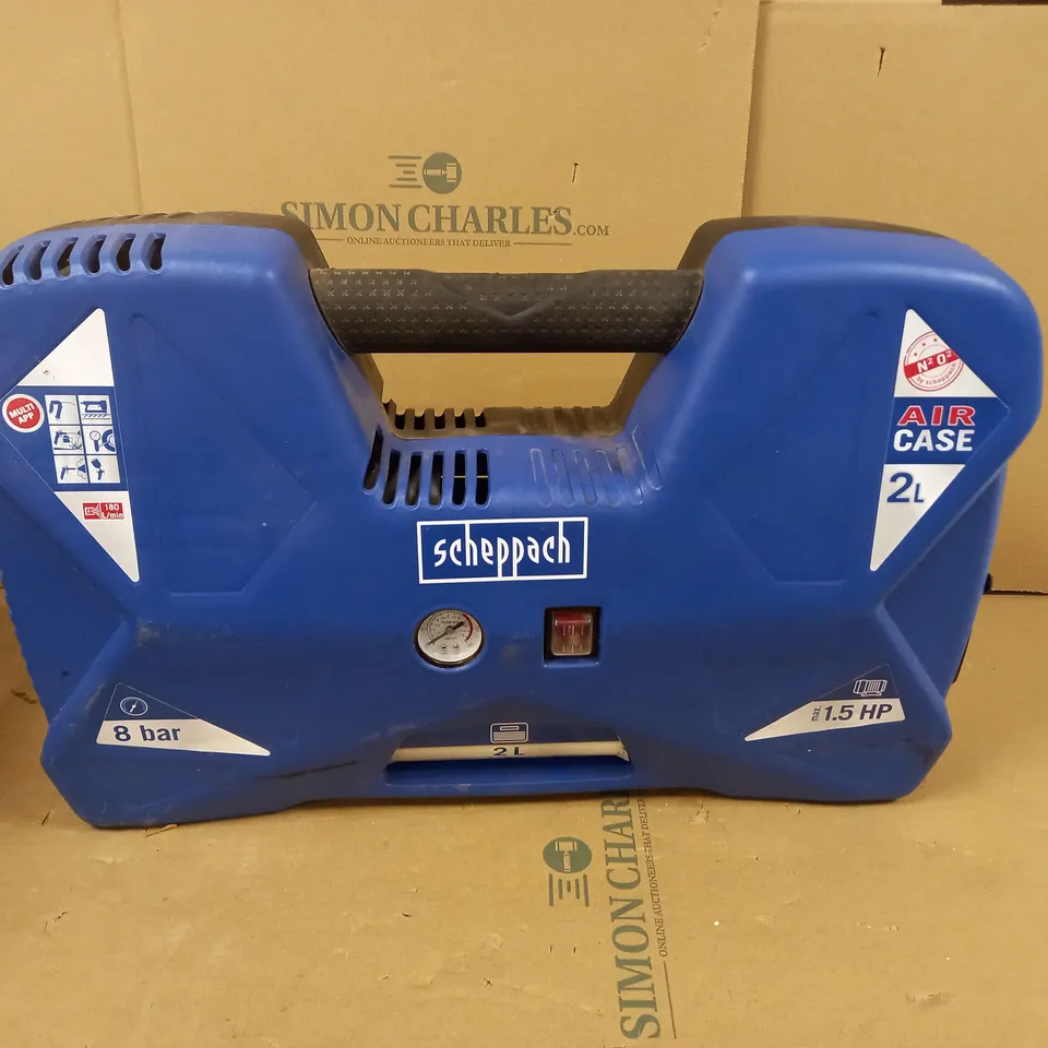 SCHEPPACH AIR CASE 2LTR SUITCASE AIR COMPRESSOR