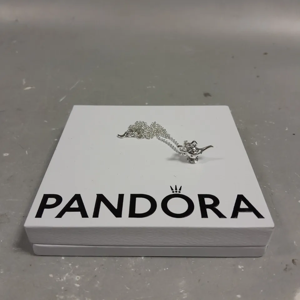PANDORA DISNEY ALADDIN MAGIC LAMP PENDANT NECKLACE 