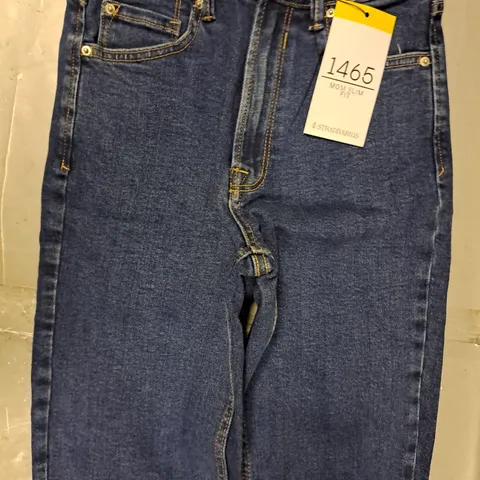 STRADIVARIUS 1465 MON SLIM FIT JEANS IN BLUE SIZE UK 8