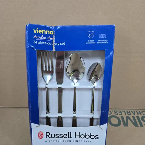 RUSSELL HOBBS VIENNA 24-PIECE STAINLESS STEEL CUTLERY SET