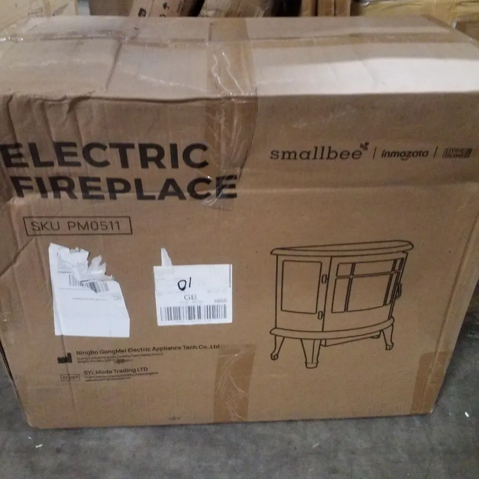 BOXED ELECTRIC FIRE STOVE HEATER  - BLACK