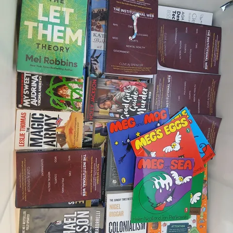 LARGE QUANTITY OF ASSORTED FICTION AND NON FICTION BOOKS