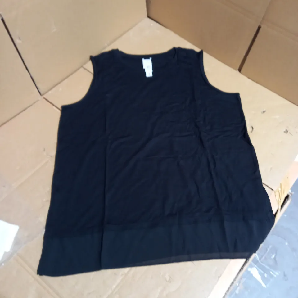 WYNNE LAYERS VEST TOP WITH MESH AND SPLIT DETAIL UK M