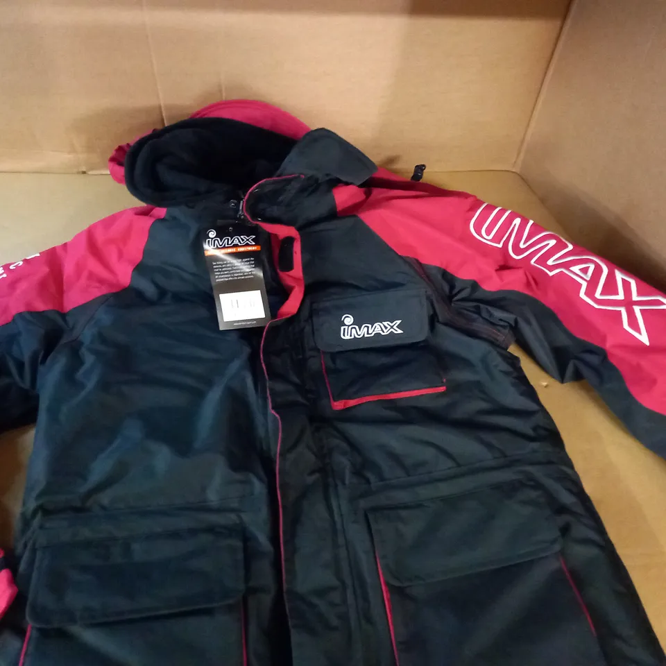 IMAX THERMOS SUIT COAT IN BLACK/RED - M