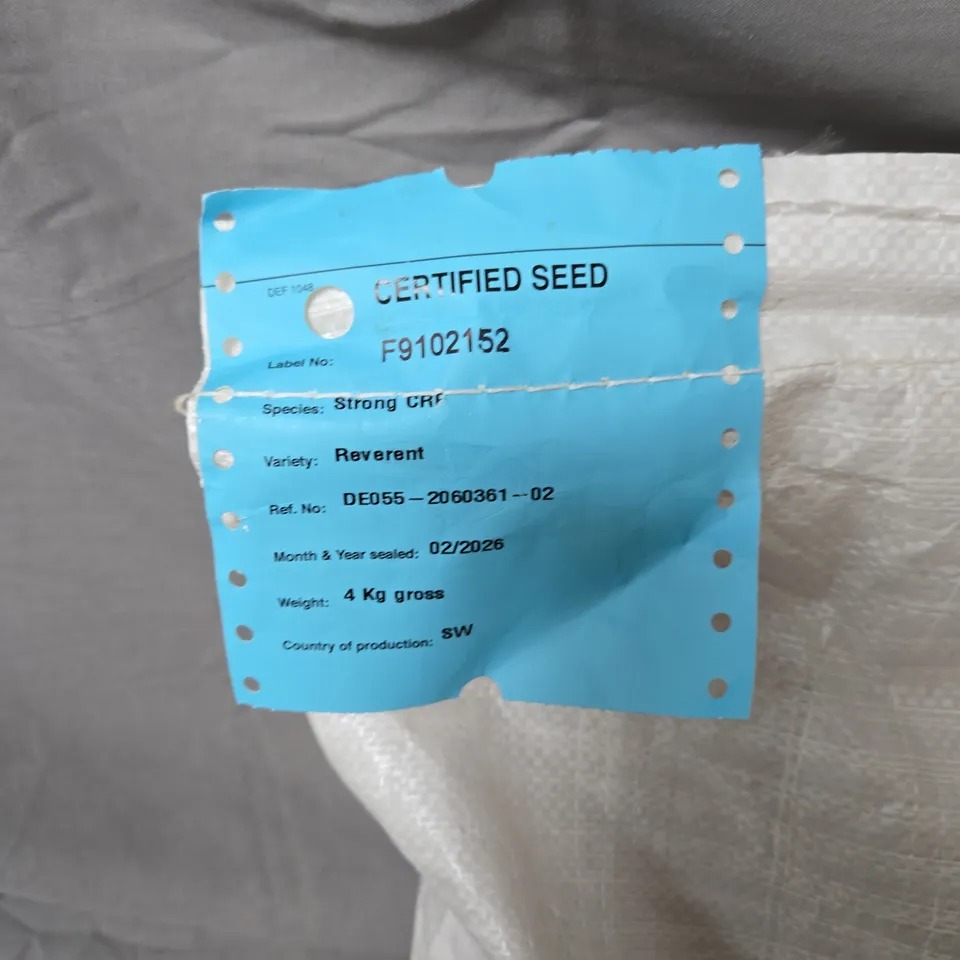 CERTIFIED SEED 4 KG BAG – LANDSCAPING SEEDS