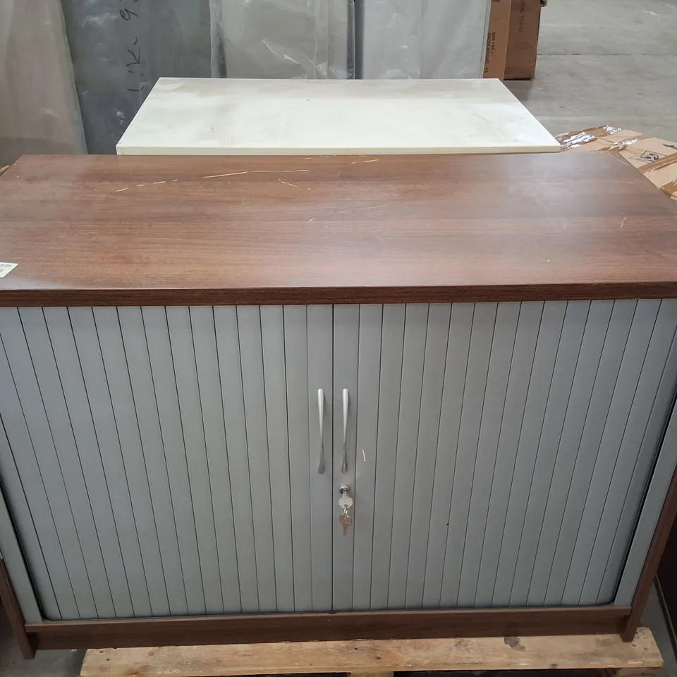 LOT OF 2 BUILT LOCKABLE SIDEBOARDS
