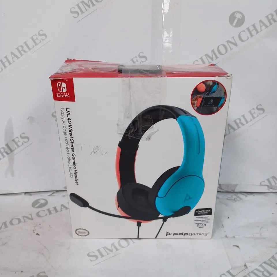 PDP NINTENDO SWITCH LVL 40 WIRED STEREO GAMING HEADSET 
