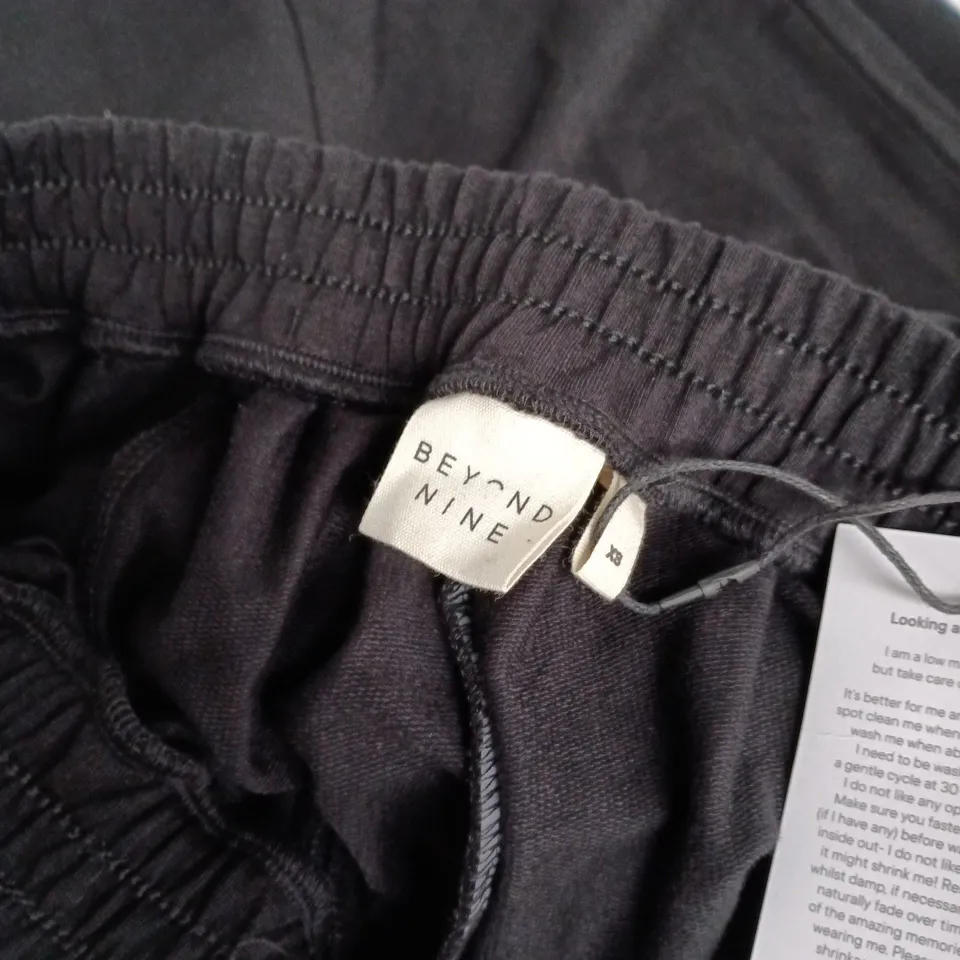 BEYOND NINE MABEL BLACK JERSEY TROUSERS - XS