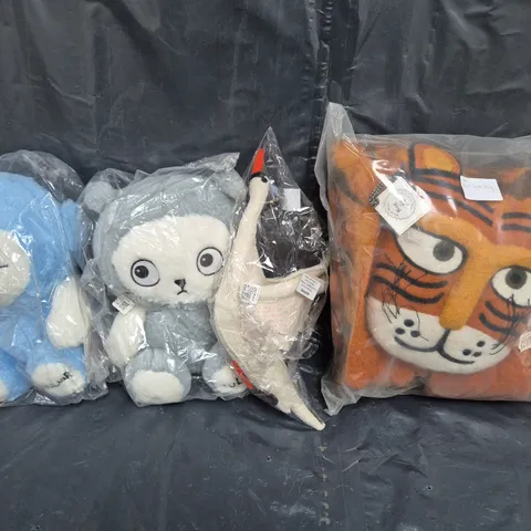 BOX OF ASSORTED STUFFED TEDDIES