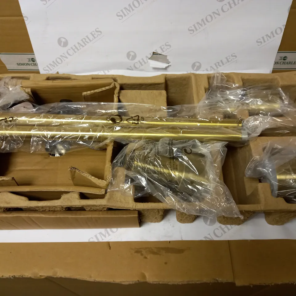 SHELBY BRASS EFFECT 3-LIGHT FLOOR LAMP