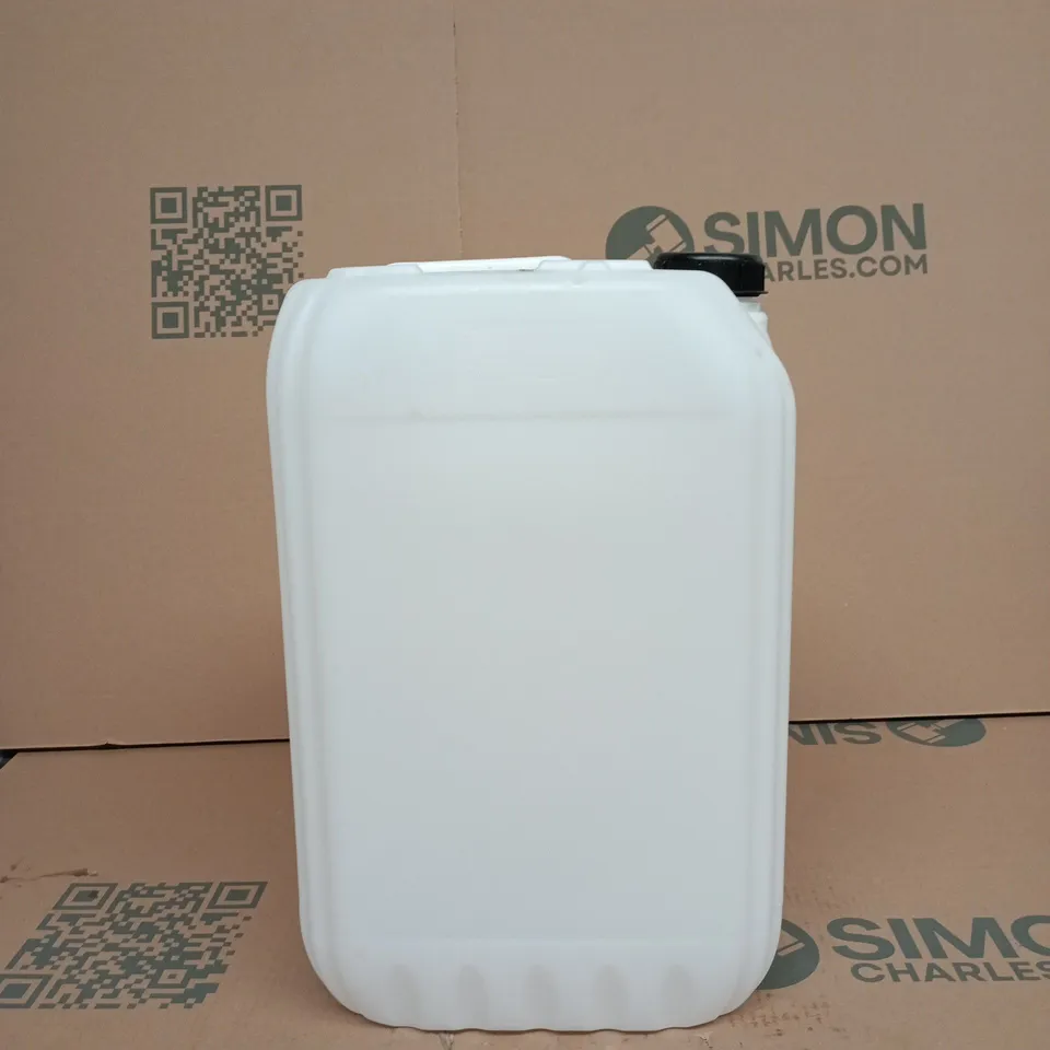 2 PLASTIC STORAGE CANS SIZE UNSPECIFIED BOXED