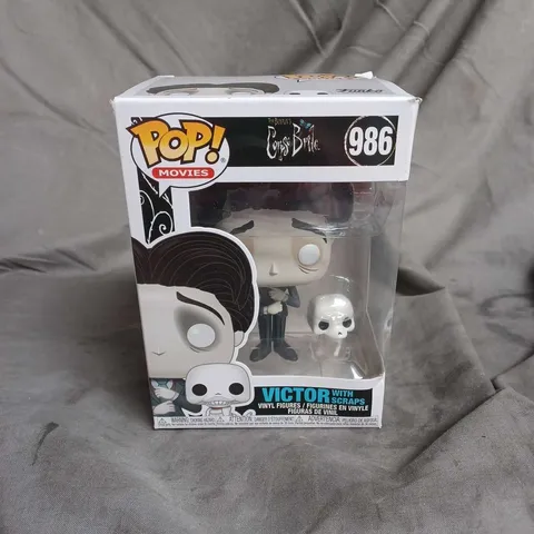 BOXED FUNKO POP! MOVIES CORPSE BRIBE VICTOR WITH SCRAPS VINYL FIGURE 986