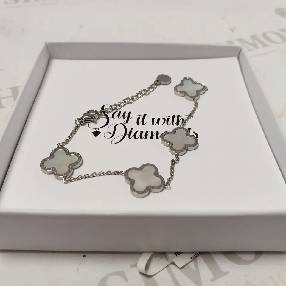BOXED SAY IT WITH DIAMONDS LUCK COLLECTION BRACELET