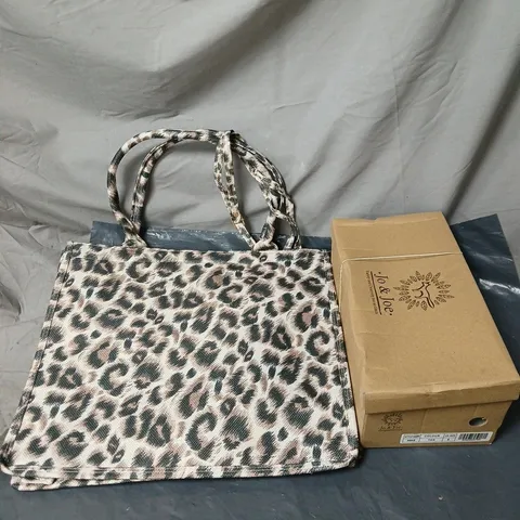 BOX OF APPROXIMATELY 12 ASSORTED ITEMS TO INCLUDE BAG, SHOES ETC