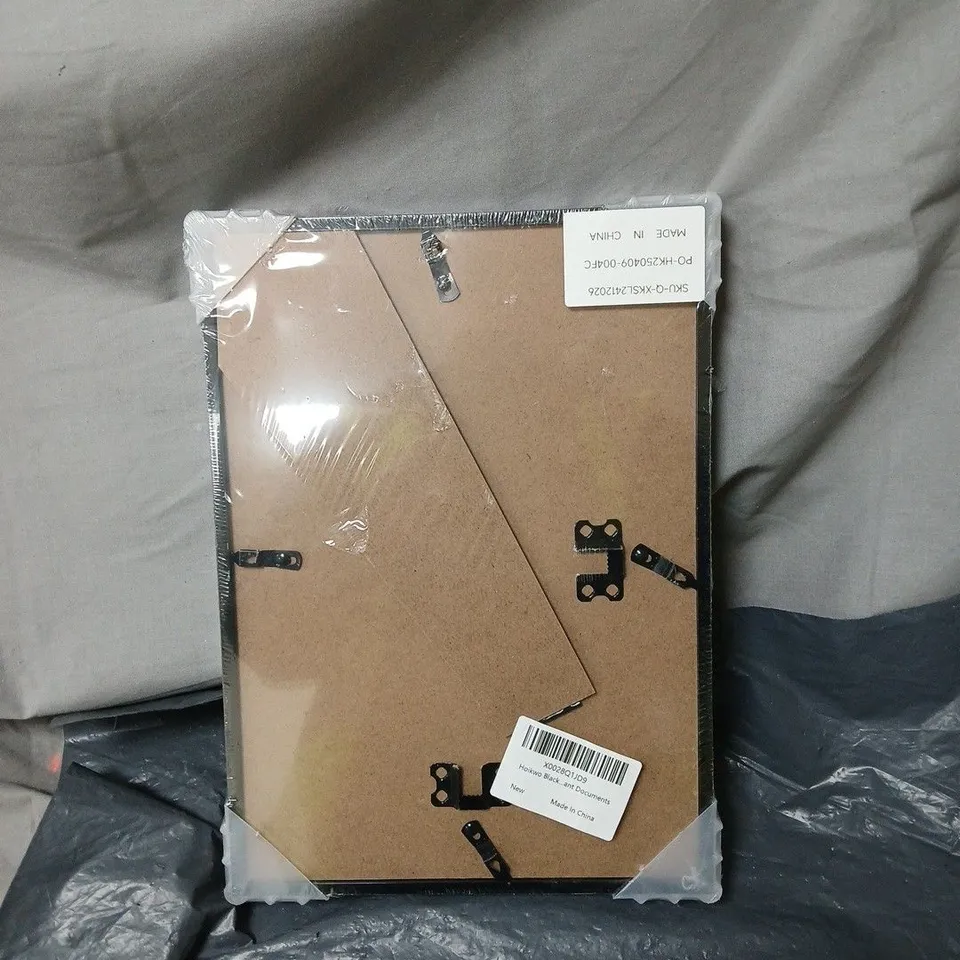 PACK OF 3 X BLACK PHOTO FRAMES, APPOXIMATELY 30CM X 20CM