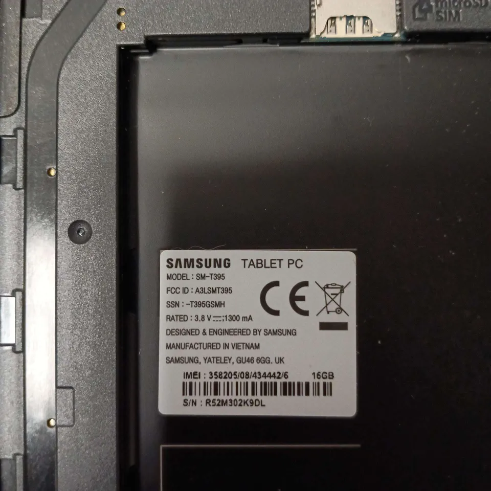 SAMSUNG TABLET PC SM-T395 – 16GB – BLACK