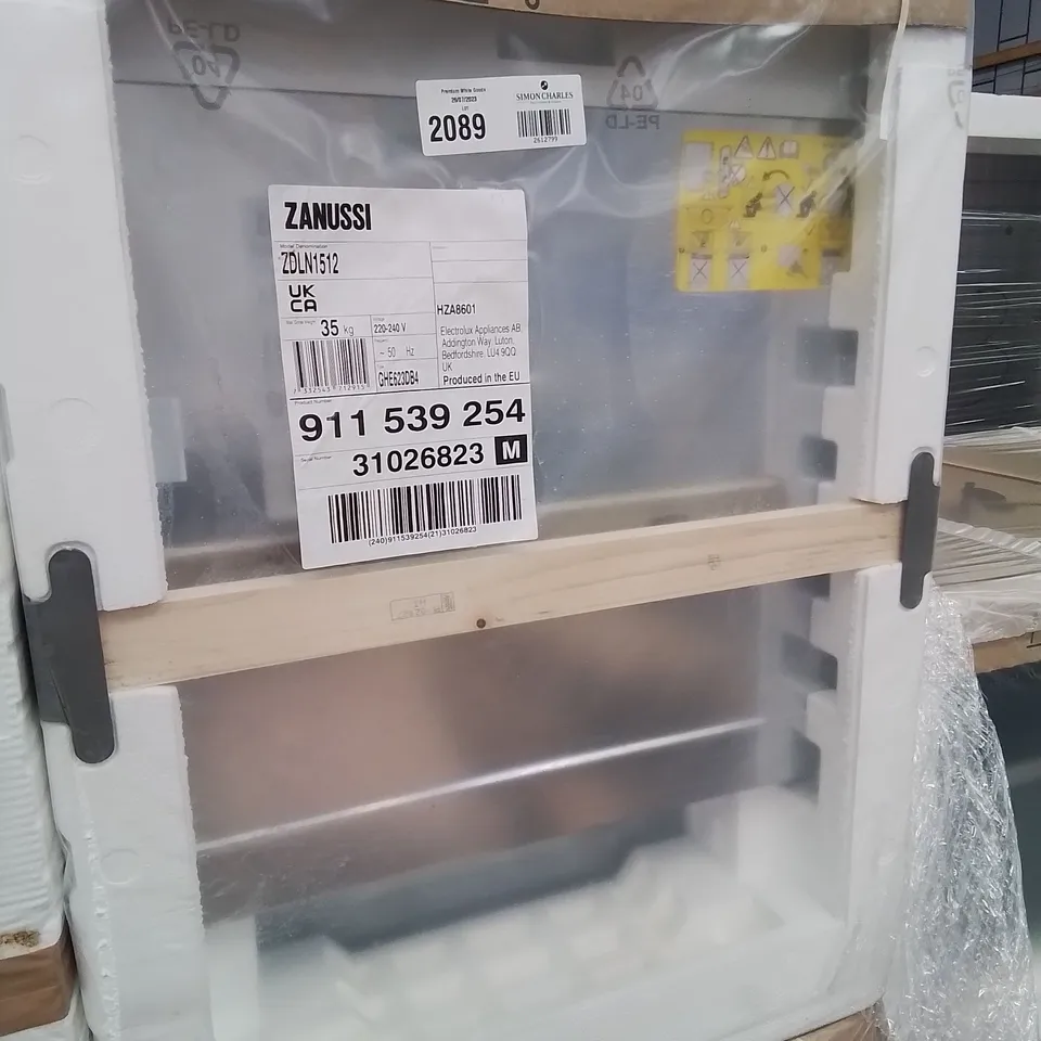 ZANUSSI INTEGRATED SERIES 20 DISHWASHER Model ZDLN1512